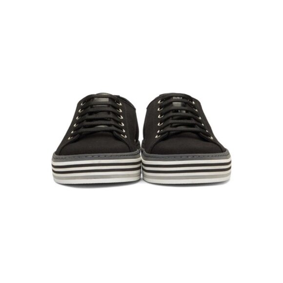 PAUL SMITH BLACK CANVAS SOTTO SNEAKERS, SIZE: 11 US / 44 EU / 10 - Picture 1 of 9